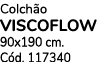 Colch o VISCOFLOW 90x190 cm. C d. 117340