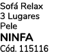 Sof Relax 3 Lugares Pele NINFA C d. 115116