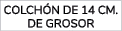 colch n de 14 cm. de grosor