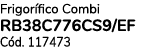 Frigor fico Combi RB38C776CS9/EF C d. 117473 