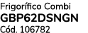 Frigor fico Combi GBP62DSNGN C d. 106782