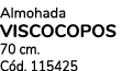 Almohada viscocopos 70 cm. C d. 115425