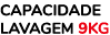 CAPACIDADE LAVAGEM 9Kg 