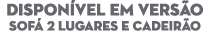Dispon vel em vers o SOF 2 Lugares e Cadeir o