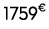 1759€ 00