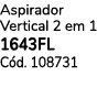 Aspirador Vertical 2 em 1 1643FL C d. 108731