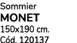 Sommier monet 150x190 cm. C d. 120137