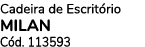 Cadeira de Escrit rio MILAN C d. 113593