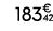 183€ 42