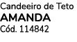 Candeeiro de Teto AMANDA C d. 114842