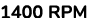 1400 RPM