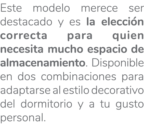 Este modelo merece ser destacado y es la elecci n correcta para quien necesita mucho espacio de almacenamiento. Dispo...