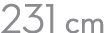 231 cm