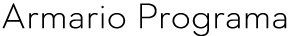 Armario Programa