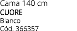 Cama 140 cm CUORE Blanco C d. 366357