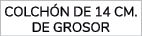 colch n de 14 cm. de grosor
