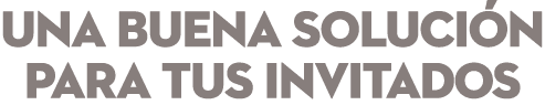 una buena soluci n para tus invitados