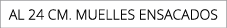 AL 24 cm. muelles ensacados