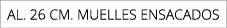 AL. 26 CM. muelles ensacados