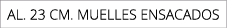 aL. 23 cm. muelles ensacados