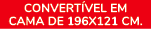 CONVERT VEL EM CAMA DE 196X121 CM.