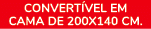 CONVERT VEL EM CAMA DE 200x140 CM.