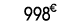 998 € 00