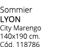 Sommier lyon City Marengo 140x190 cm. C d. 118786