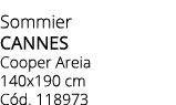 Sommier cannes Cooper Areia 140x190 cm C d. 118973