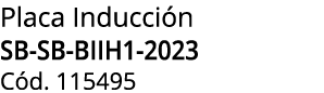 Placa Inducci n SB SB BIIH1 2023 C d. 115495 