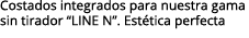 Costados integrados para nuestra gama sin tirador “LINE N”. Est tica perfecta