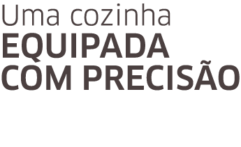 Uma cozinha equipada com PRECIS O