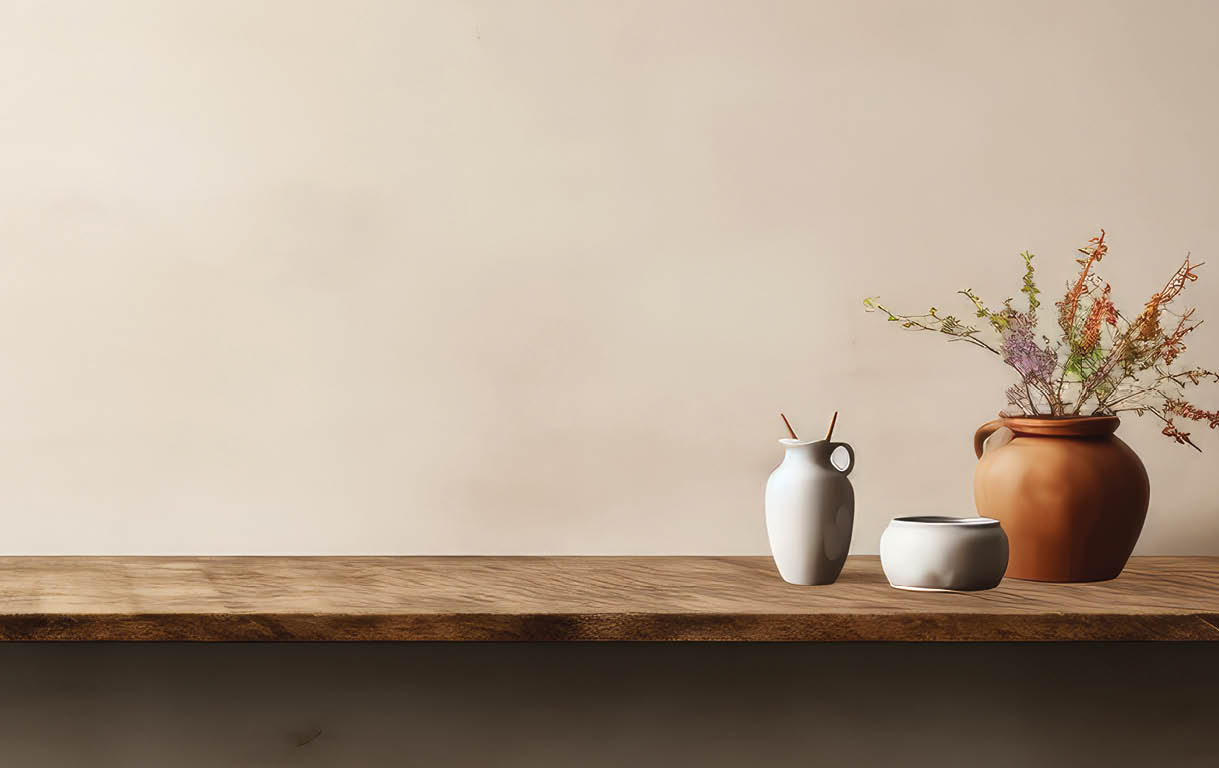 light empty wall table background illustration product design, room backdrop, display abstract light empty wall table background