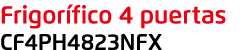 Frigor fico 4 puertas CF4PH4823NFX