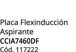Placa Flexinducci n Aspirante CCIA7460DF C d. 117222