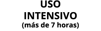 Uso intensivo (m s de 7 horas)