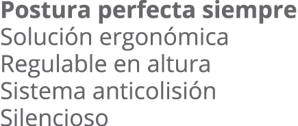 postura perfecta siempre soluci n ergon mica regulable en altura sistema anticolisi n silencioso