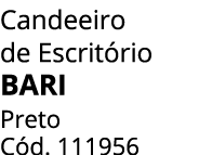 Candeeiro de Escrit rio BARI Preto C d. 111956