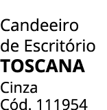 Candeeiro de Escrit rio TOSCANA Cinza C d. 111954