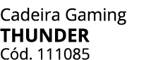 Cadeira Gaming thunder C d. 111085