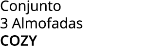 Conjunto 3 Almofadas cozy