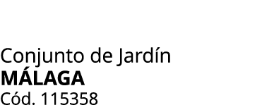 Conjunto de Jard n M LAGA C d. 115358