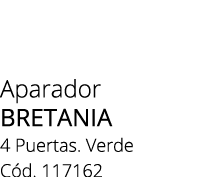 Aparador BRETANIA 4 Puertas. Verde C d. 117162