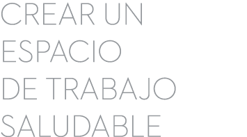 crear un espacio de trabajo saludable