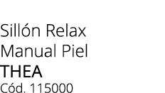 Sill n Relax Manual Piel THEA C d. 115000