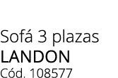 Sof 3 plazas LANDON C d. 108577