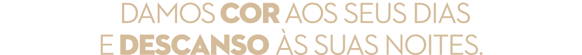  DAMOS COR AOS SEUS DIAS e DESCANSO S SUAS NOITES.