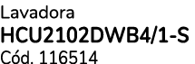Lavadora HCU2102DWB4/1 S C d. 116514