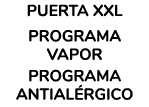 PUERTA XXL PROGRAMA VAPOR PROGRAMA ANTIAL RGICO