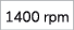 1400 rpm